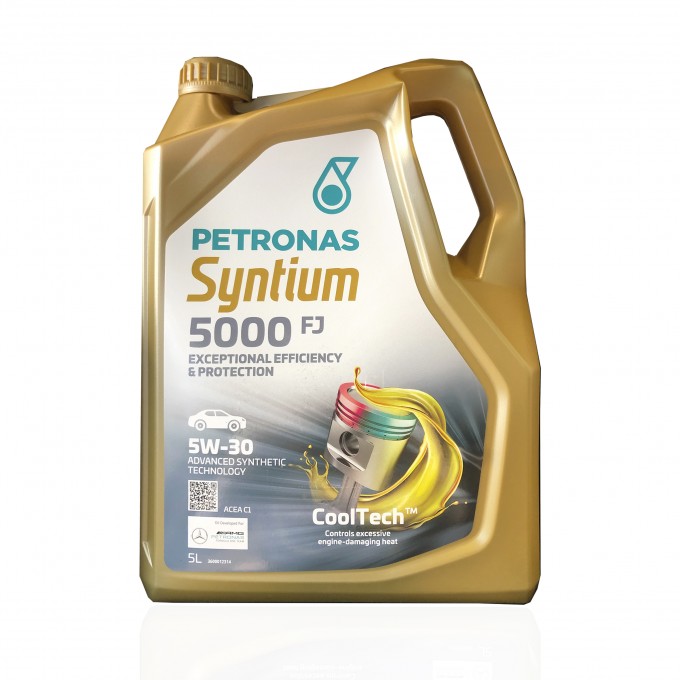 Моторное масло PETRONAS синтетическое SYNTIUM 5000 FJ 5W30 5л 70542M12EU